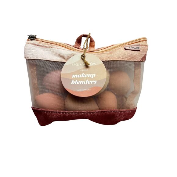 Luxe + Willow 8 Makeup Blenders Sponges Set NEW Egg Shaped - Picture 2 of 6